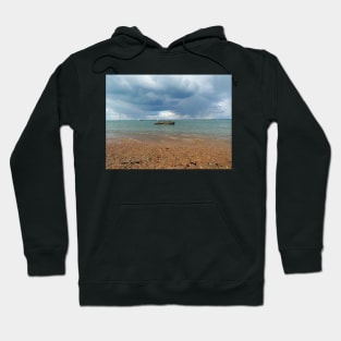 Horizon and sky at Colwell Bay Isle of Wight Hoodie